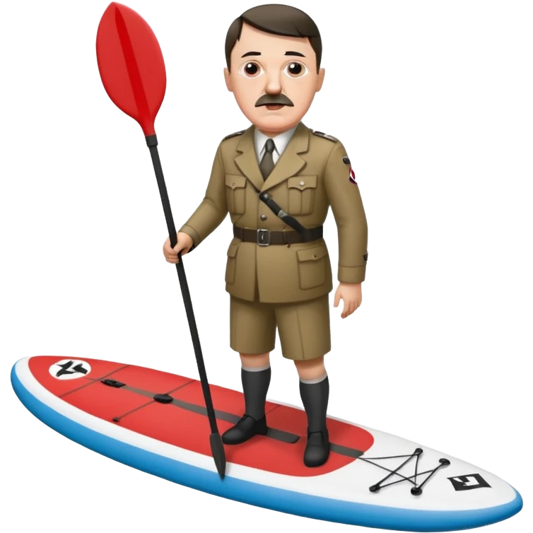 Adolf Hitler on the sup board  emoji
