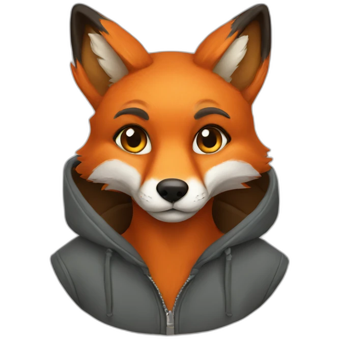 fox hoodie emoji