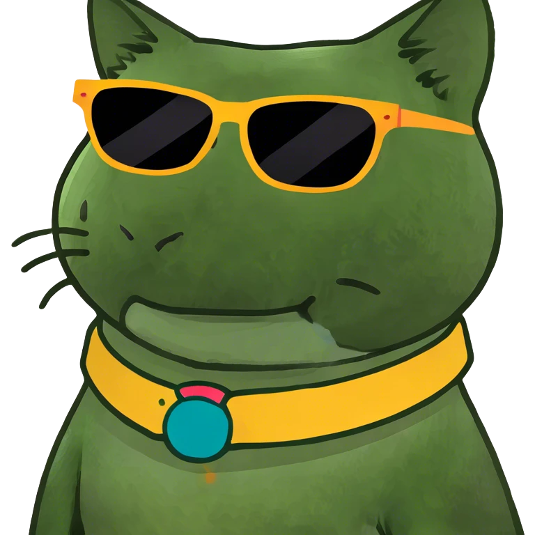 Cat with sunglasses emoji