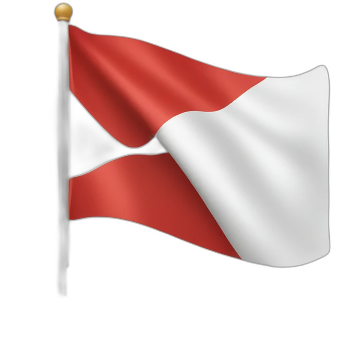 White red and White iOS flag emoji