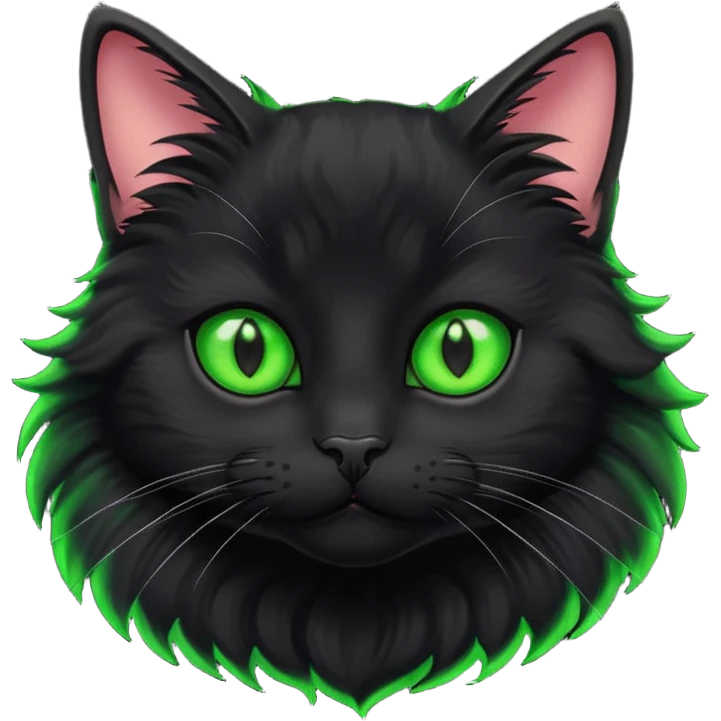 cute black cat emoji
