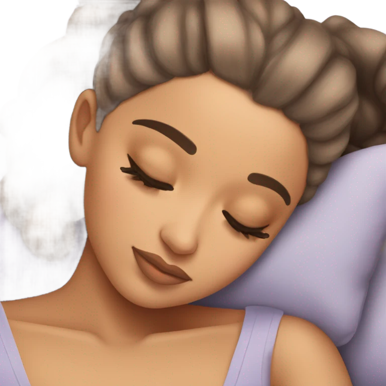 Ariana Grande sleeping emoji