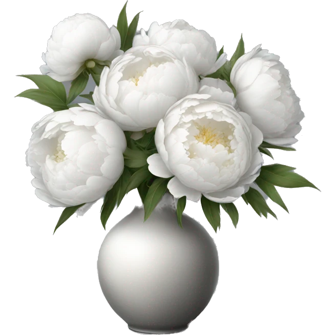 Realistic-light-grey-modern-vase-with-white-peonies emoji