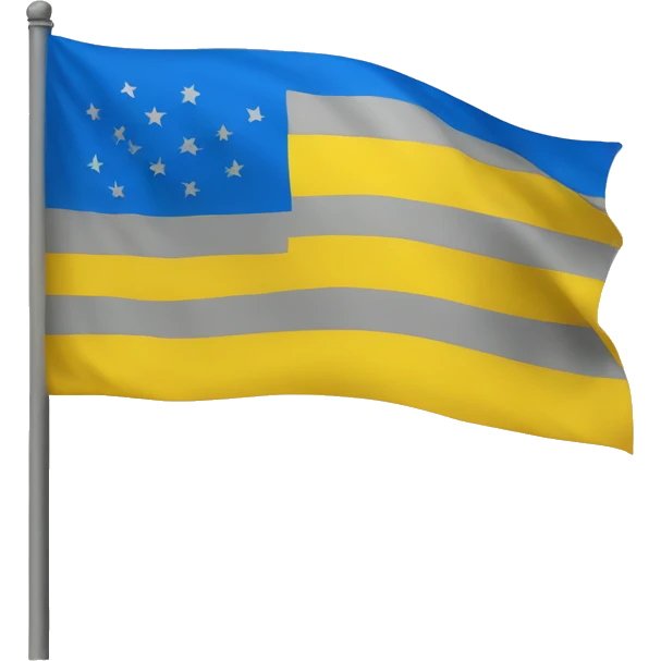 Yellow blue flag emoji