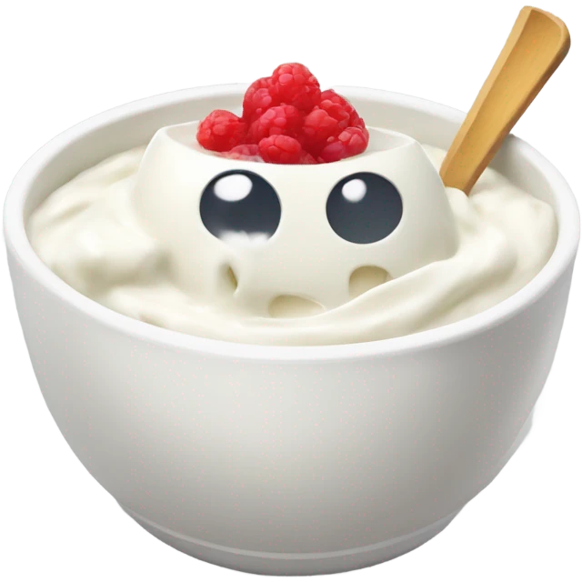 Chinese yogurt bowl emoji