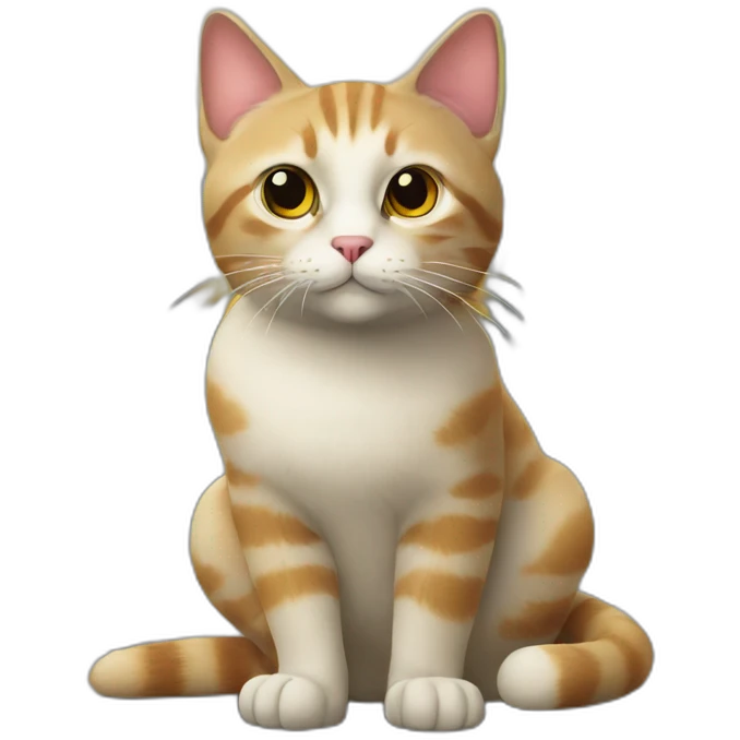 Cat at shell gas sta emoji