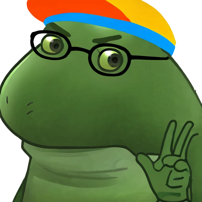 Ugly dude with glasses emoji