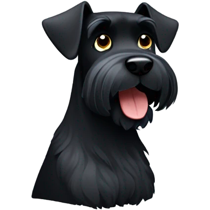Black schnauzer emoji