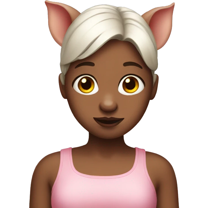 Pig girl  emoji