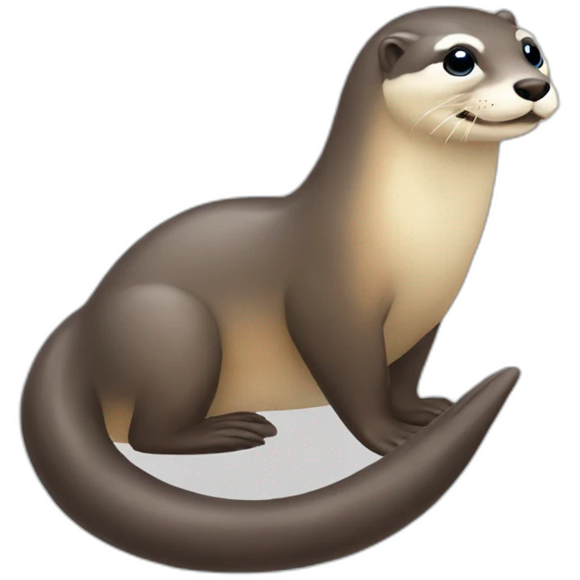 Loutre sur licorne emoji