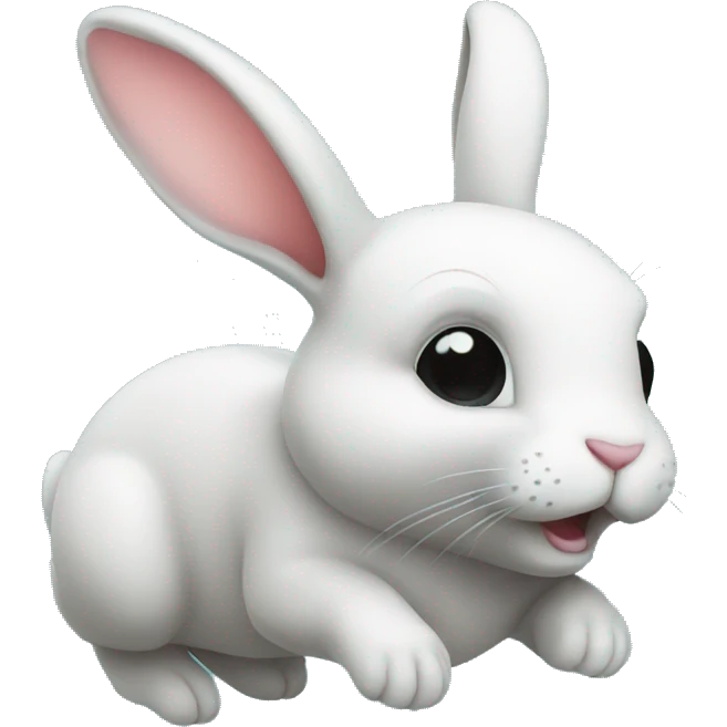 rabbit deep diving emoji