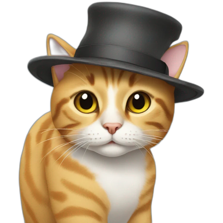 Cat in a hat emoji