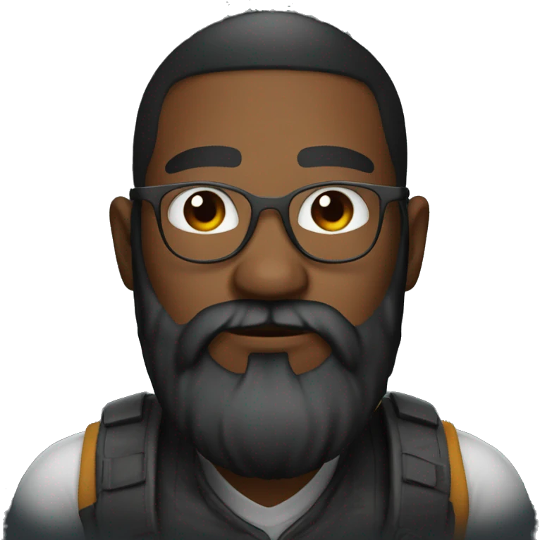Gamer 28 years with beard black  emoji