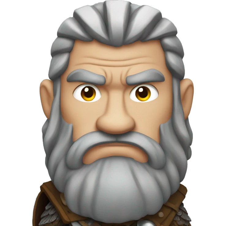 Grumpy viking emoji