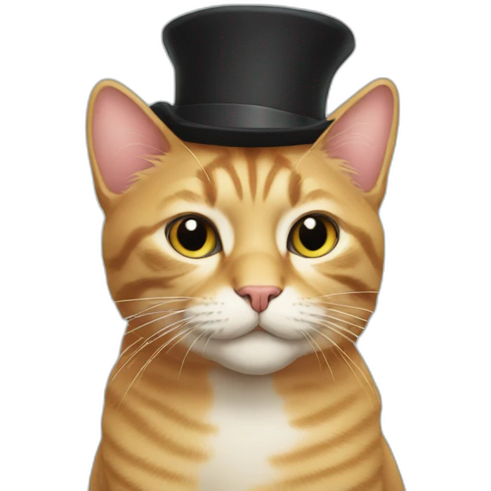Cat hat emoji