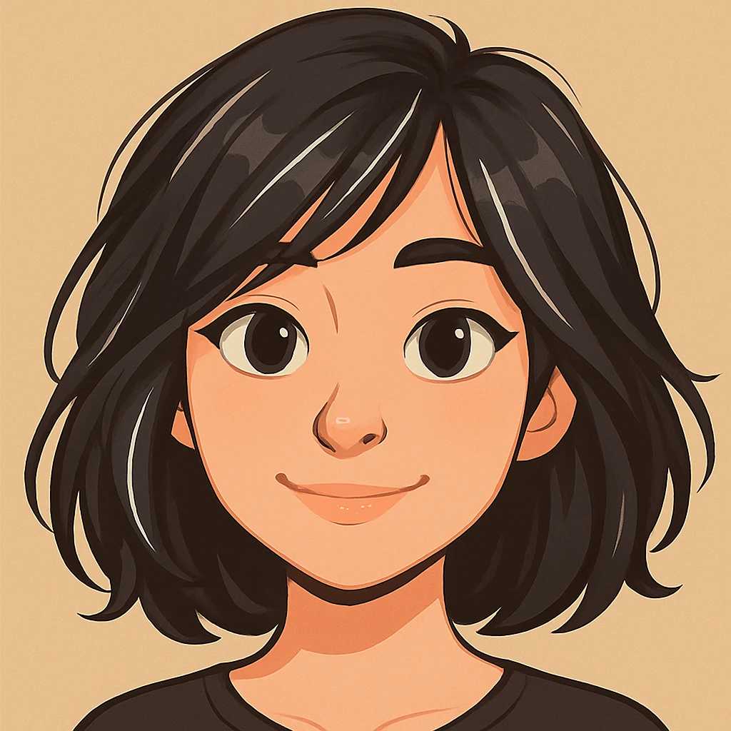 Remove the white outline around the edges, make the character look more informal, add painted white strands of hair and a nose piercing, while preserving the original style and colors. emoji