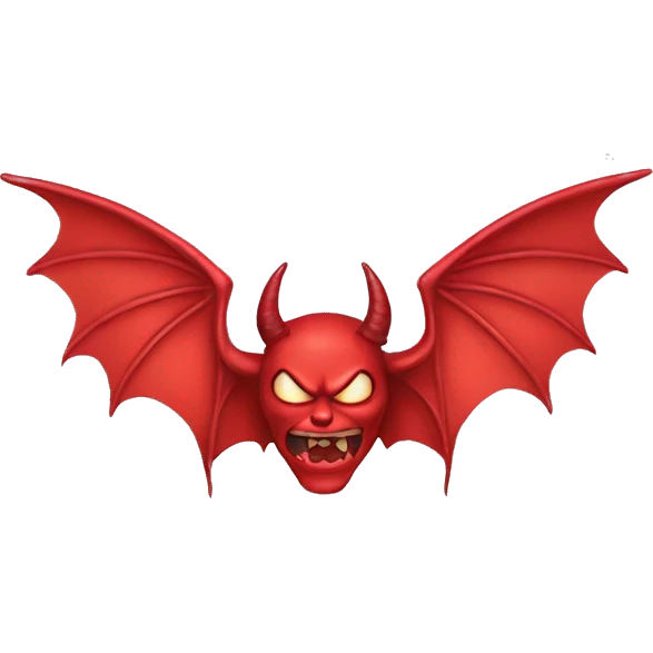Half devil and angle wing emoji