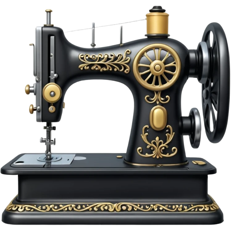 an old fashioned sewing machine emoji