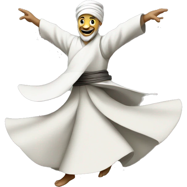 A whirling dervish emoji