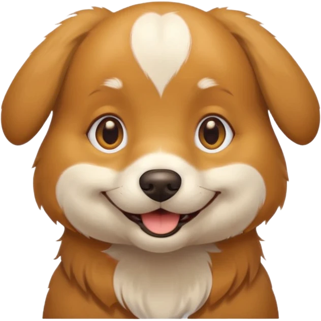 Chien qui rie emoji