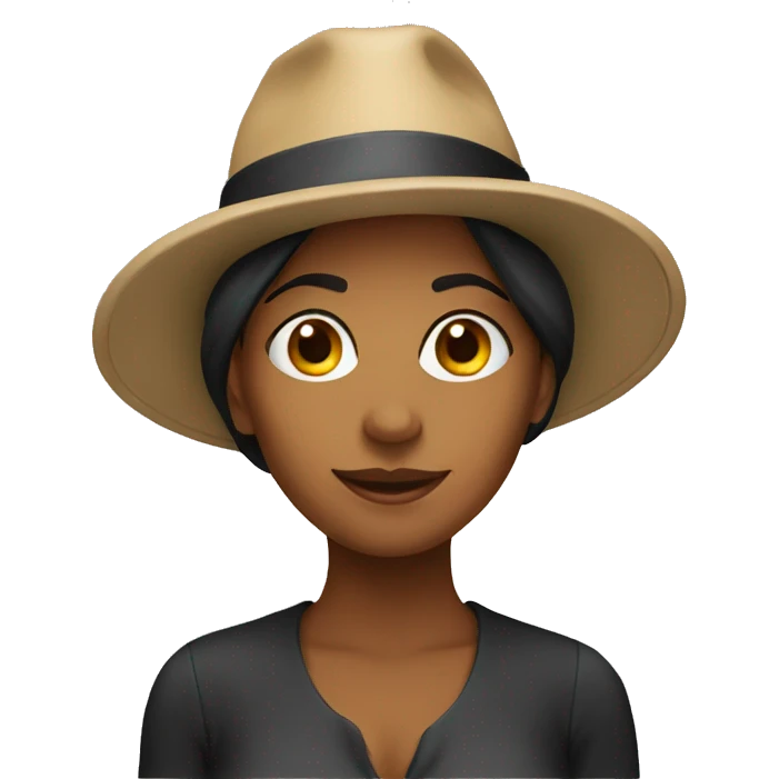 LADY WITH HAT emoji