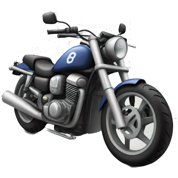 Broken road motorcycle emoji