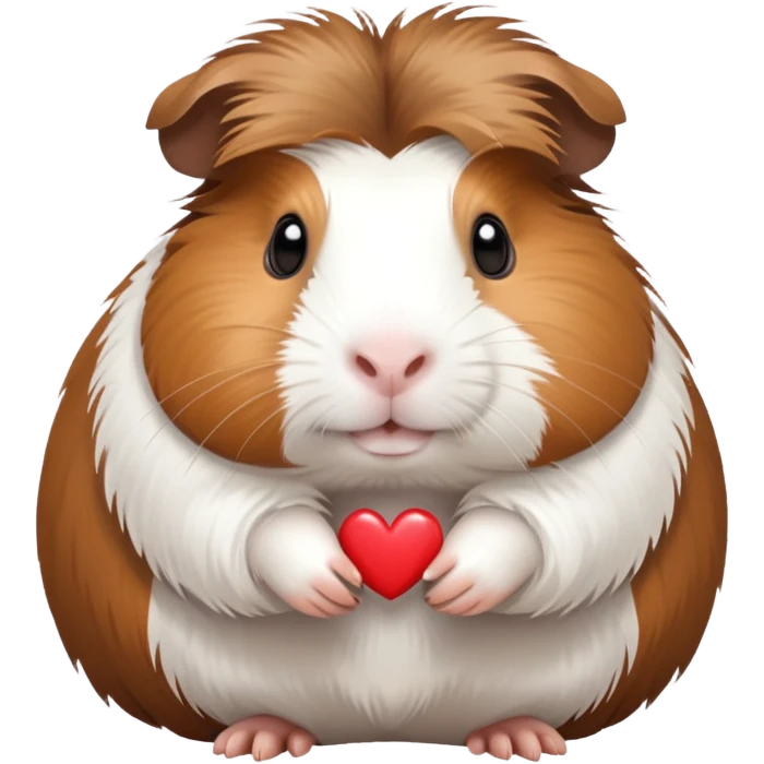 guinea pig with heart emoji