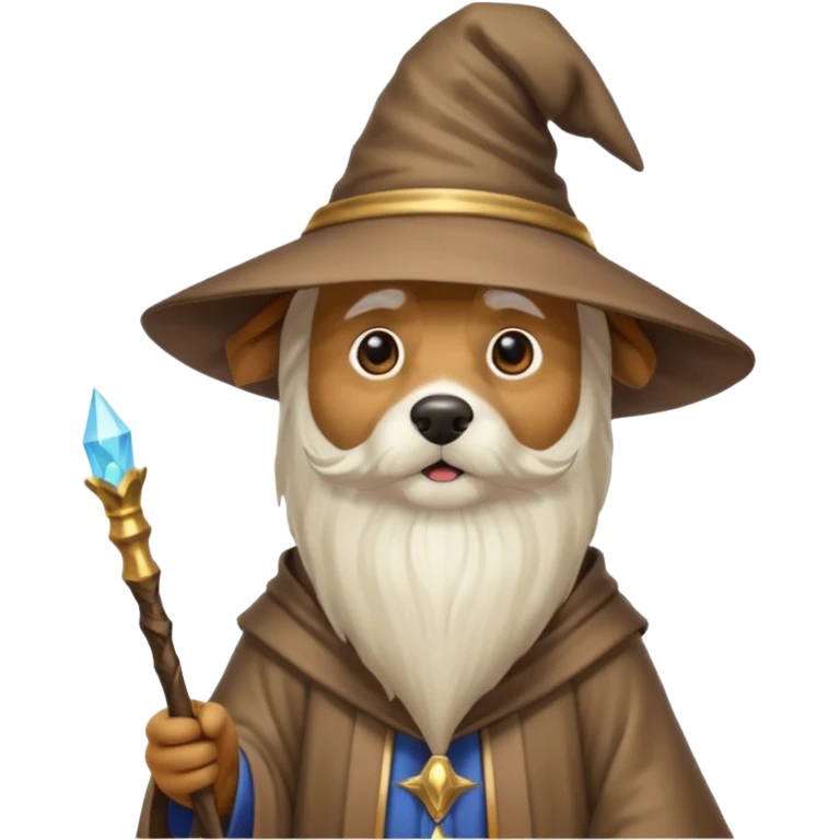 Dog wizard emoji