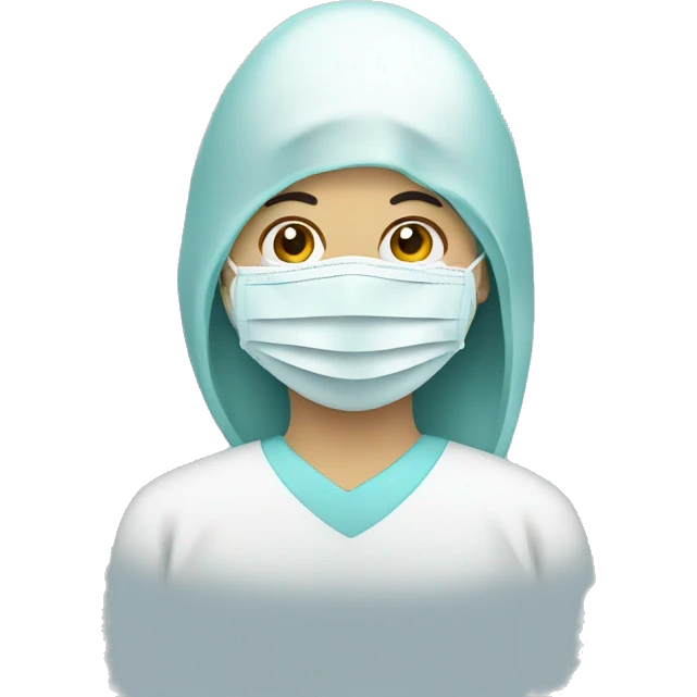 in a medical mask emoji