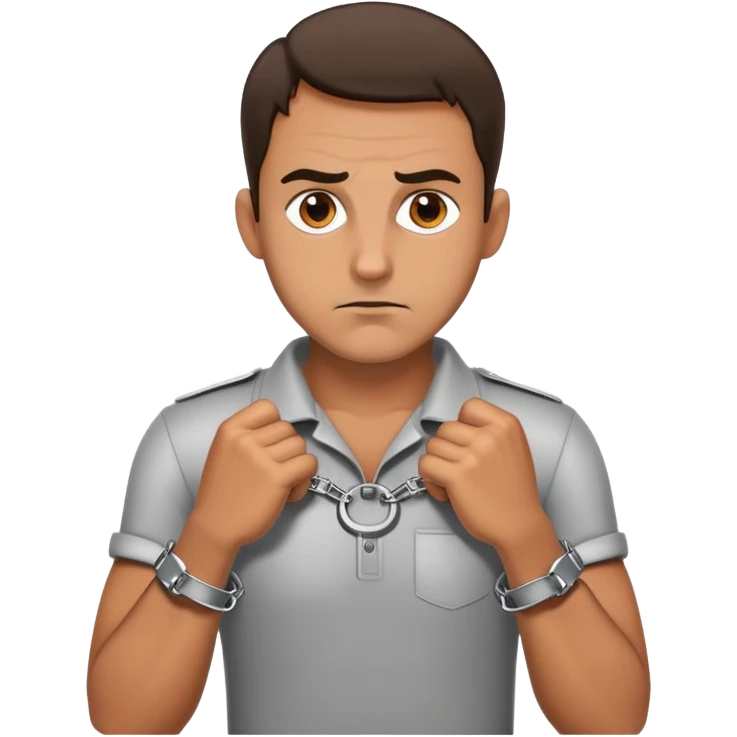 a handcuffed guy emoji
