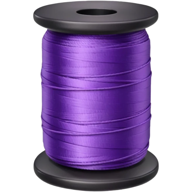 Hyperrealistic,mirco-detailed spool of purple thread, isolated, 3D rendering, 8k emoji