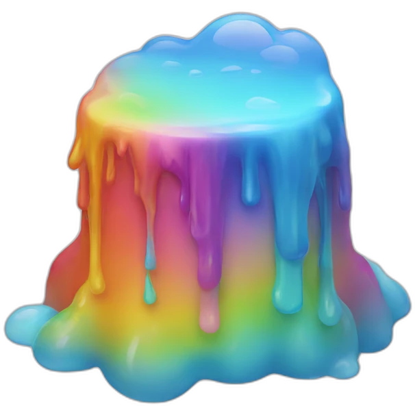 Melting rainbow emoji