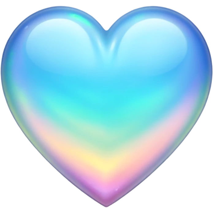 Opal heart emoji