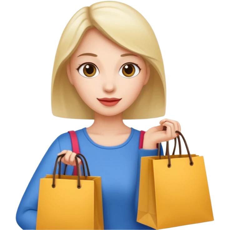 Shopping Bag carrying woman emoji
