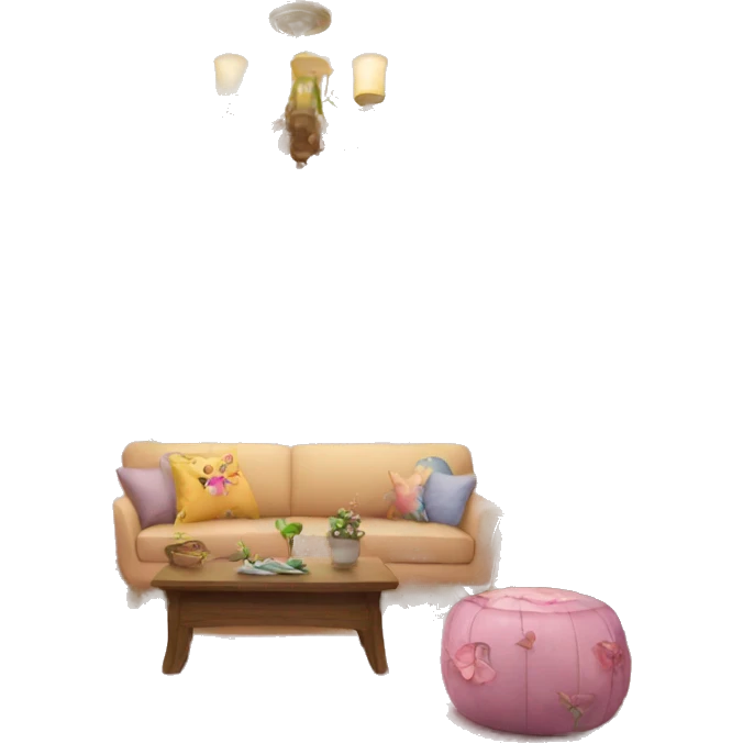 Fairy themed living room emoji