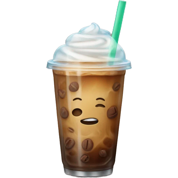 Iced coffee emoji
