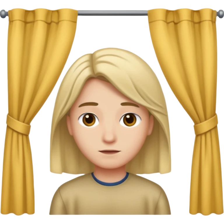 🫃 but with parted middle hair (curtains)  emoji