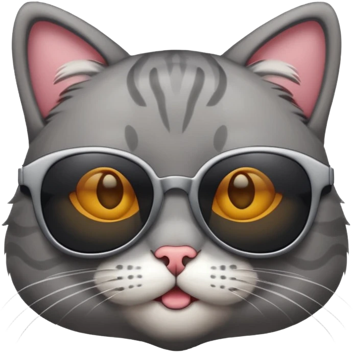 Cat wearing sunglasses emoji