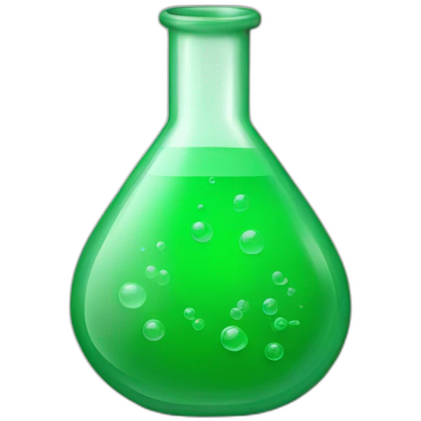 chemist's flask green emoji