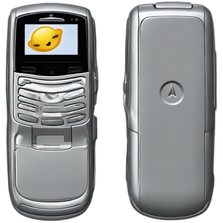 2004 Motorola Razr V3 mobile device clamshell design emoji