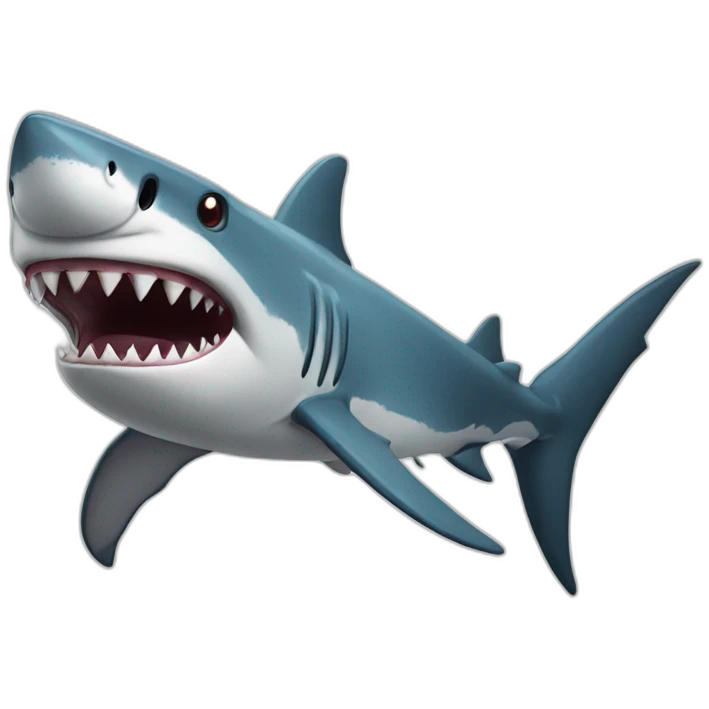 Shark with big teeth emoji