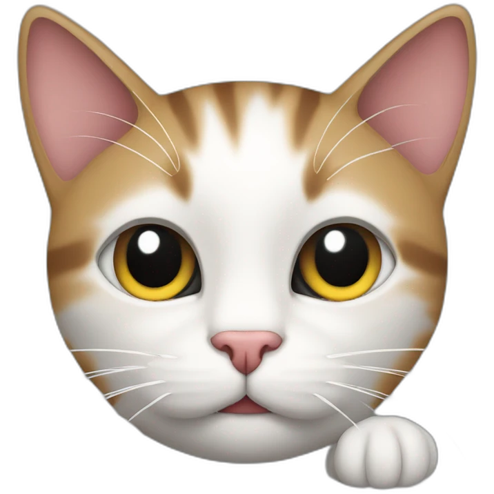 Cat on computer emoji