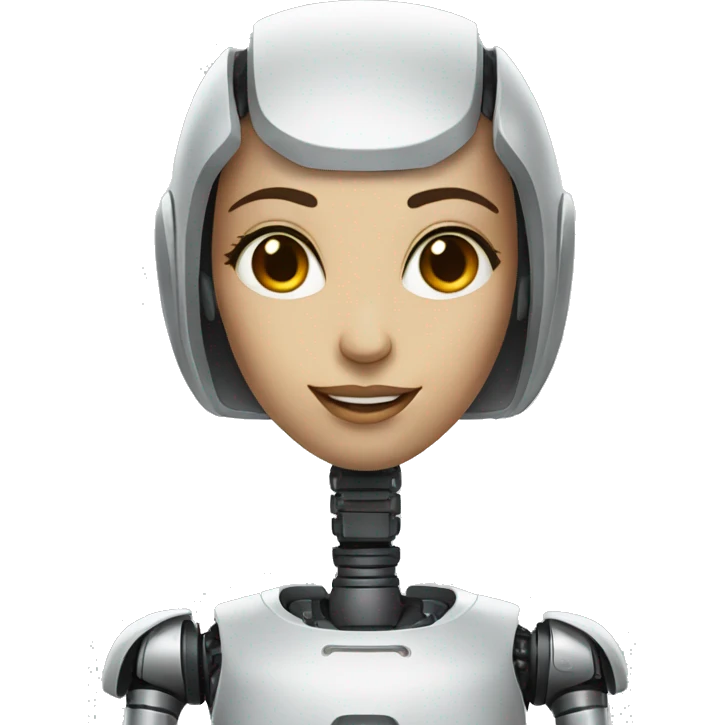  female AI robot emoji