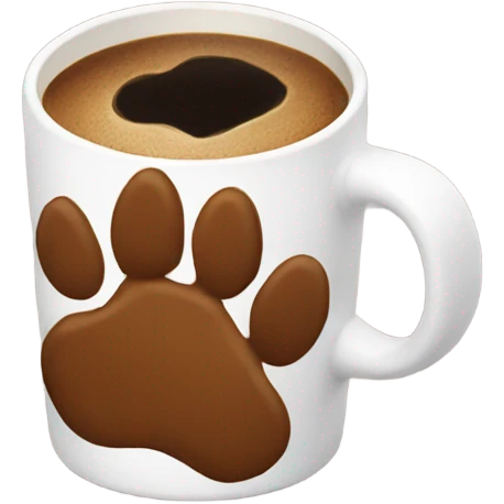 coffee bear paw emoji