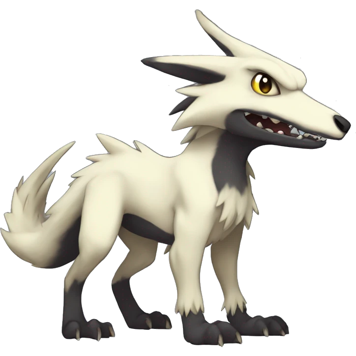 Edgy Cute Lombax-Sergal-Vernid-Fakemon full body  emoji