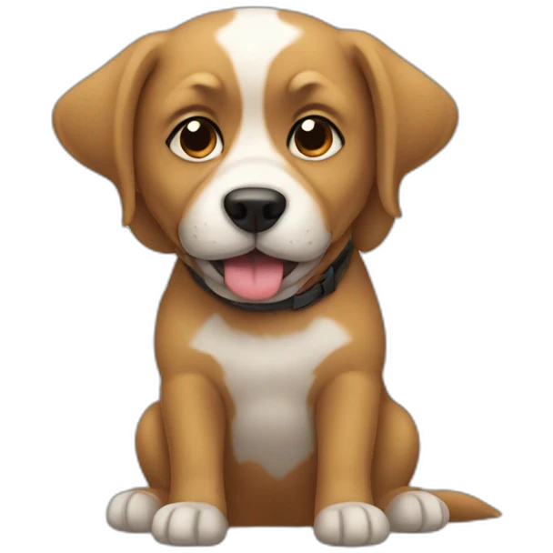 dog as a person emoji