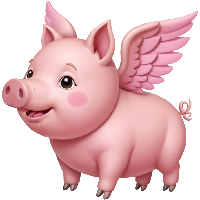 Flying pig  emoji