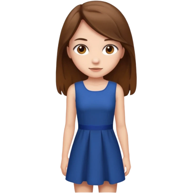 A girl is very more more short dress and she is realistic to emoji