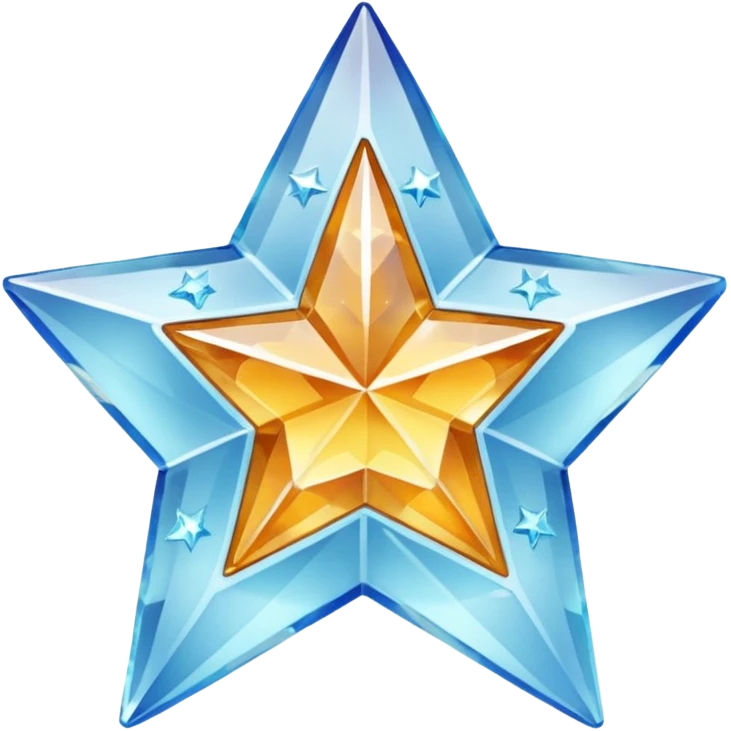 carved crystal star a shining "$" symbol emoji