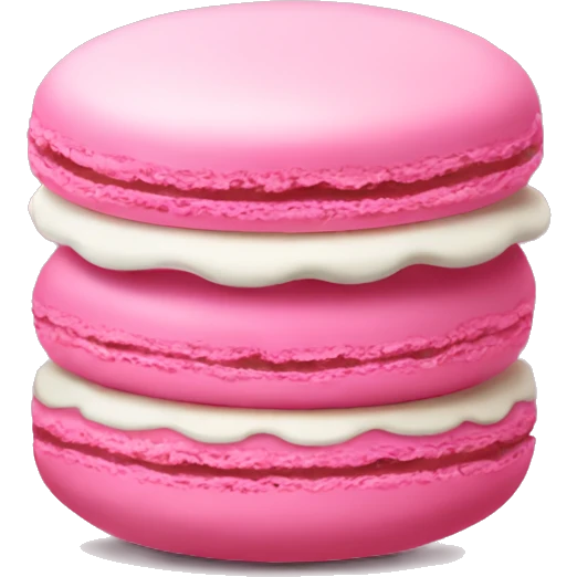 Pink macaron  emoji